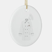 Chef Jacket Keramisch Ornament (Rechts)