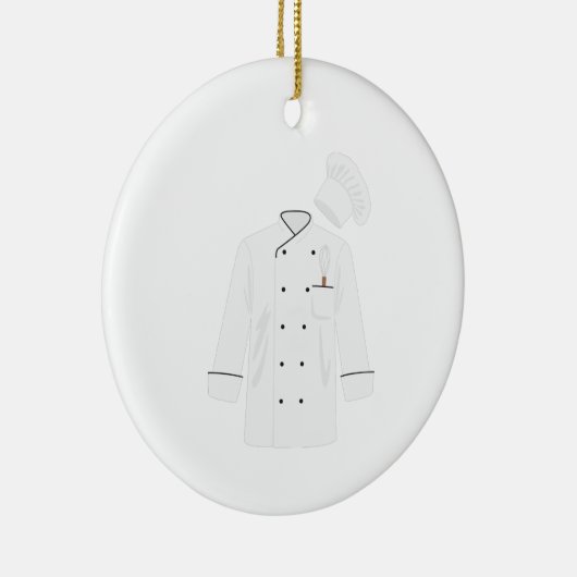 Chef Jacket Keramisch Ornament (Rechts)