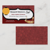 Chef Japans restaurant Visitekaartje (Voorkant / Achterkant)