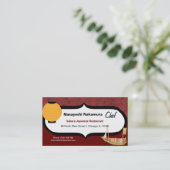 Chef Japans restaurant Visitekaartje (Staand voorkant)