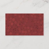 Chef Japans restaurant Visitekaartje (Achterkant)