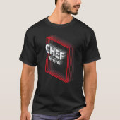 Chef Job Title Appreciation Retro T-shirt (Voorkant)