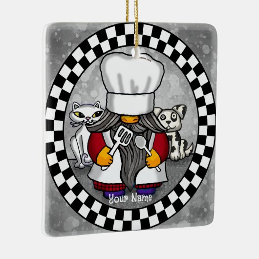 Chef-kabouter Keramisch Ornament (Rechts)