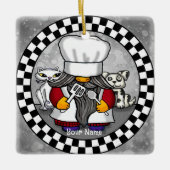 Chef-kabouter Keramisch Ornament (Voorkant)