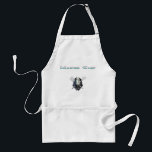 Chef-kapitein (Halo Apron) Standaard Schort<br><div class="desc">Hoofd Chef...  Begrijp je het? Het is een woordspeling. Hoe dan ook,  wie wil er niet dat een buitenaardse schedel oversteekt door tweelingspatulas op hun borst terwijl ze koken?</div>