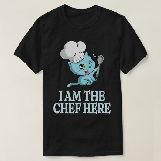 Chef Kat Funny Cook Cat Lover Cooking T-shirt (Design voorkant)