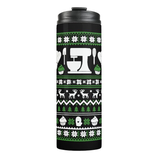 Chef-kersttShirt Thermosbeker (Voorkant)
