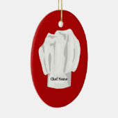 Chef-kerstversiering Keramisch Ornament (Rechts)