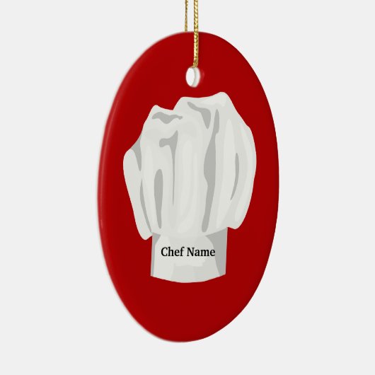 Chef-kerstversiering Keramisch Ornament (Rechts)