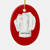 Chef-kerstversiering Keramisch Ornament (Voorkant)