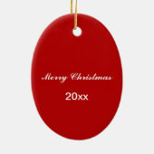 Chef-kerstversiering Keramisch Ornament (Achterkant)