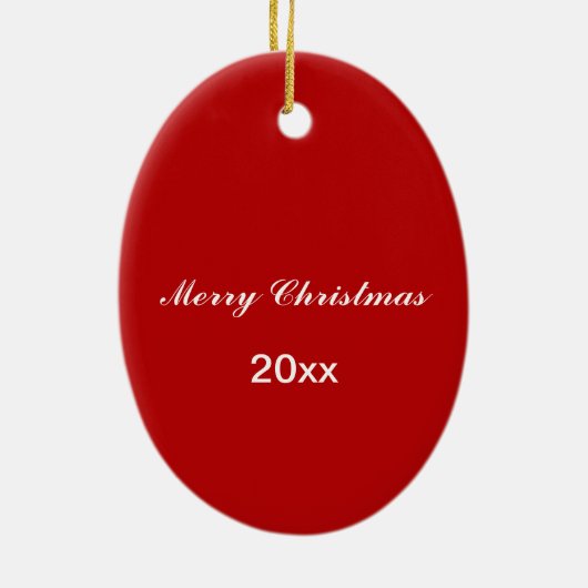 Chef-kerstversiering Keramisch Ornament (Achterkant)