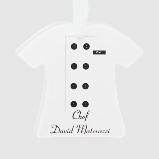 Chef-kerstversiering Ornament (voorkant)