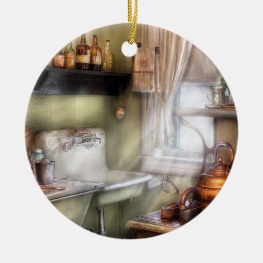 Chef - Keuken - Momma's Keuken Keramisch Ornament (Voorkant)