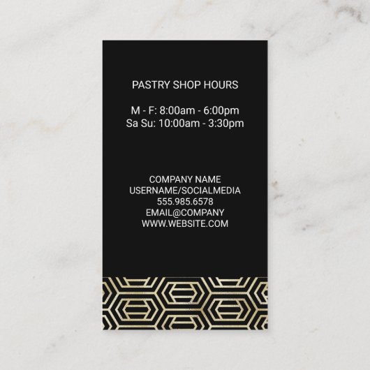 chef | keukengerei visitekaartje (Achterkant)