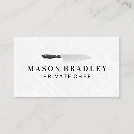 Chef | Keukenmes Visitekaartje (Voorkant)