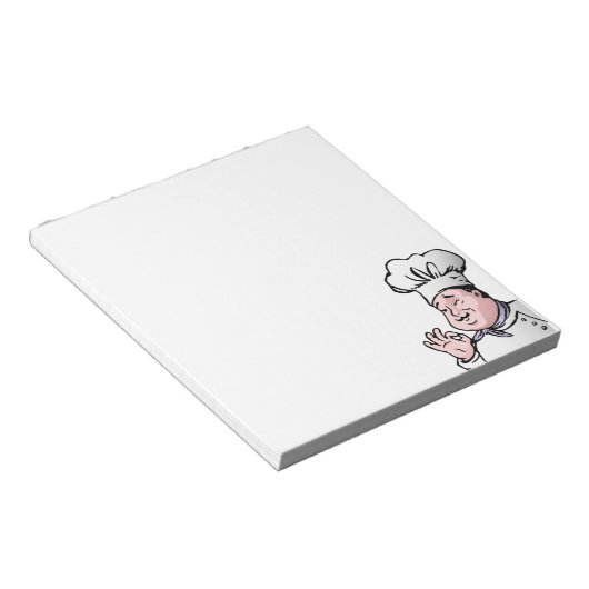 Chef keurt goed notitieblok (Schuin)