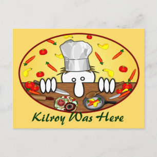 Chef Kilroy Briefkaart 2