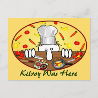 Chef Kilroy Briefkaart 2
