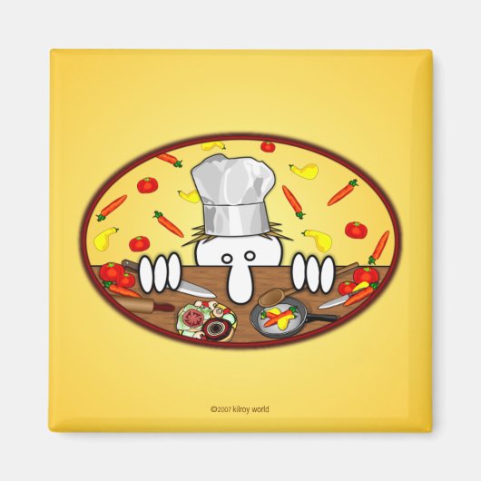 Chef Kilroy Magnet (Voorkant)