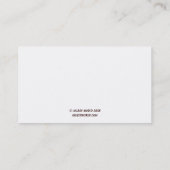 Chef Kilroy Visitekaartje (Achterkant)