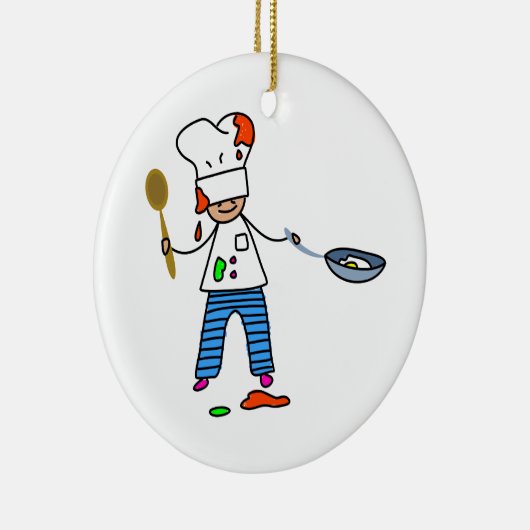 Chef-Kind Keramisch Ornament (Rechts)