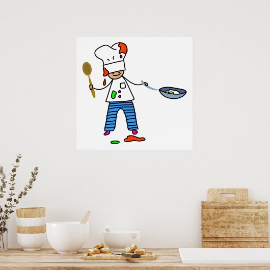 Chef-Kind Poster (Keuken)