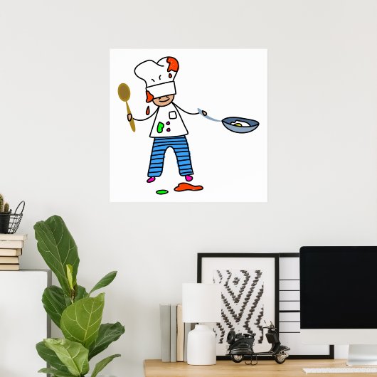 Chef-Kind Poster (Thuiskantoor)