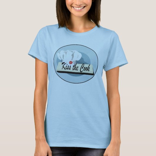 Chef Kiss het Cook Blue T-shirt (Voorkant)