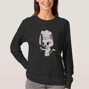 Chef Kitchen Koken Funny Cat Humor Houseechtgenote T-shirt