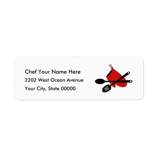 Chef Kitchen Piccon Cook Return Label (Voorkant)