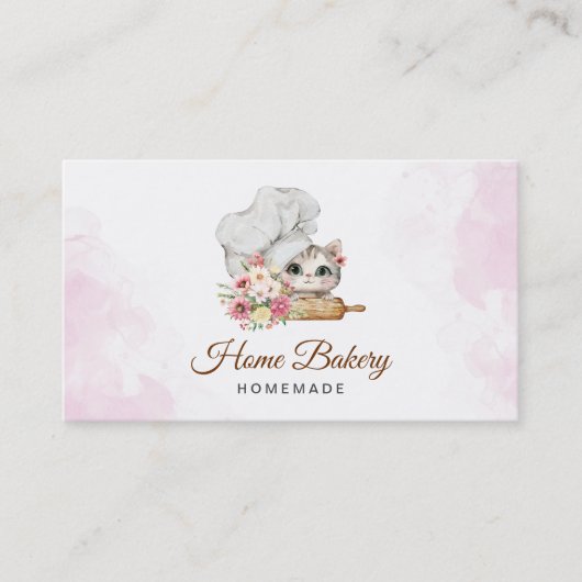 Chef Kitten Bakery Visitekaartje (Voorkant)