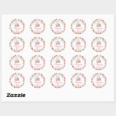 Chef Kitten Bakkerij Dank je Ronde Sticker (Vel)