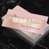 Chef Knife catering restaurant Modern Roos Gold Visitekaartje