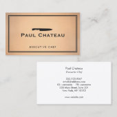 Chef Knife Catering Restaurantkoper Visitekaartje (Voorkant / Achterkant)