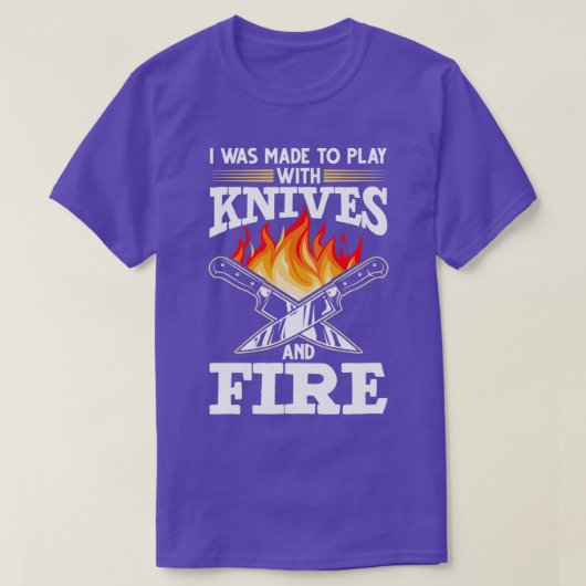 Chef Knife Cooking Saying Food Lover T-shirt (Design voorkant)