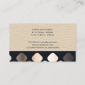 Chef Knife | Ledermetallisch patroon Visitekaartje (Achterkant)