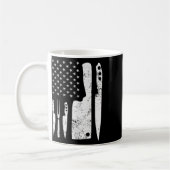 Chef Knife Patriotic Easter ons vlag Koffiemok (Links)