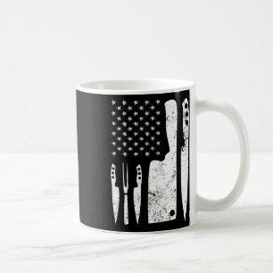 Chef Knife Patriotic Easter ons vlag Koffiemok