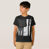 Chef Knife Patriotic Easter ons vlag T-shirt (Voorkant volledig)
