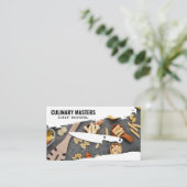 Chef Knife | Spoelen met deegwaren Visitekaartje (Staand voorkant)