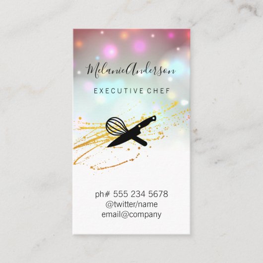 Chef Knife Tool Visitekaartje (Voorkant)