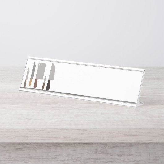 Chef Knives Bureau Naambordje (Voorkant)