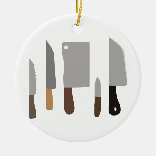 Chef Knives Keramisch Ornament (Voorkant)