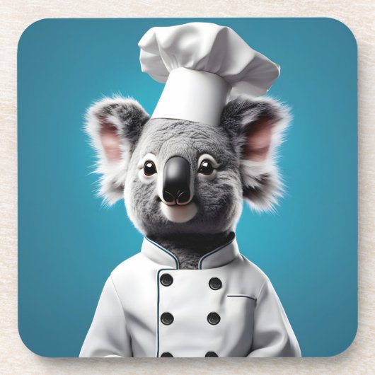 Chef Koala Bier Onderzetter (Voorkant)