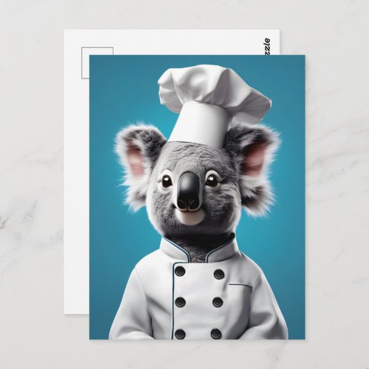 Chef Koala Briefkaart (Voorkant / Achterkant)
