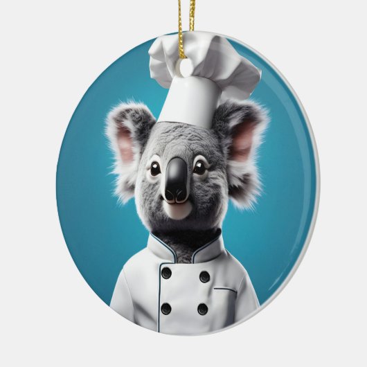 Chef Koala Keramisch Ornament (Links)