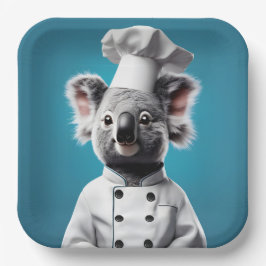 Chef Koala Papieren Bordje