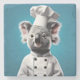 Chef Koala Stenen Onderzetter