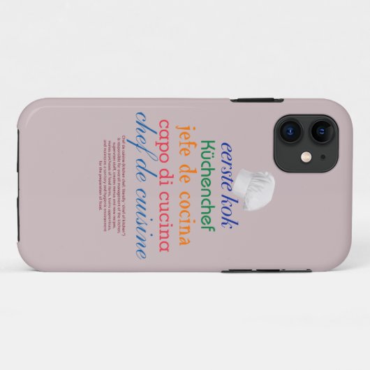 chef-koepel Case-Mate iPhone case (Achterkant (horizontaal))